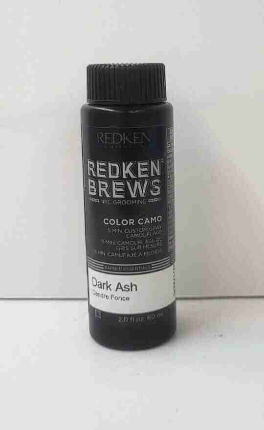 REDKEN BREWS COLOR CAMO DEMI PERMANENT HAIR COLOR ~ 5 MINUTE CUSTOM GRAY ~ 2 oz.