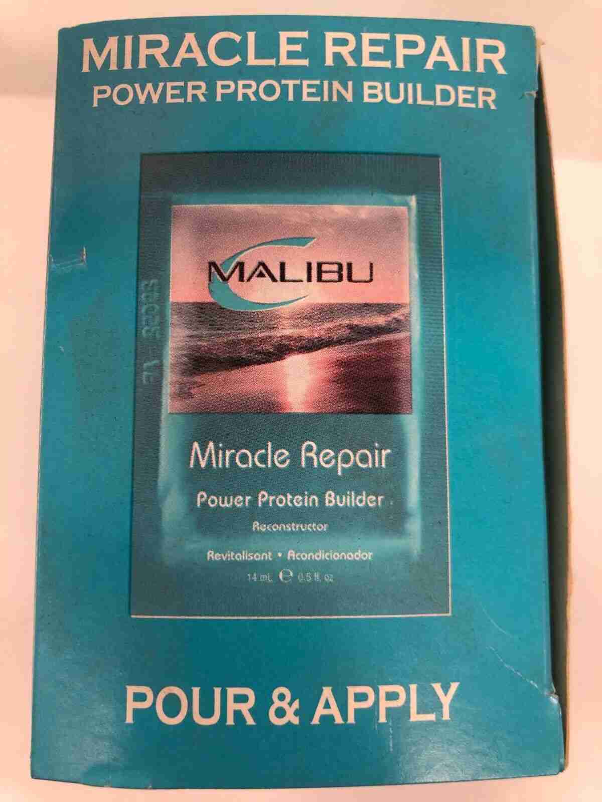 5 Packs ~ MALIBU Wellness Miracle Repair Power Protein Builder Treatment ~ 14 ml - Image 4