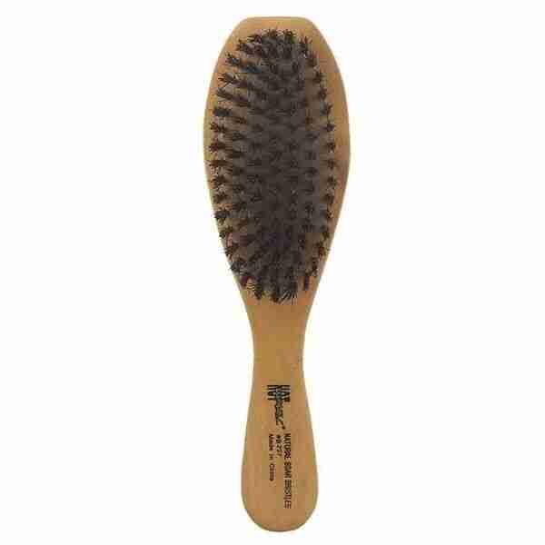 HOT WAVES Natural Boar Bristles Brush (Wooden Handle) B750L By J & D!!! - Image 3