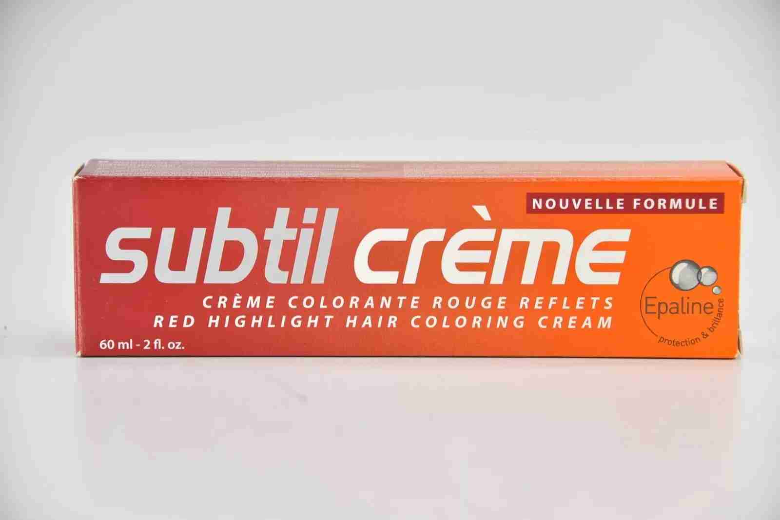 SUBTIL CREME Red Highlight Hair Coloring Cream - 2 oz 60 ml